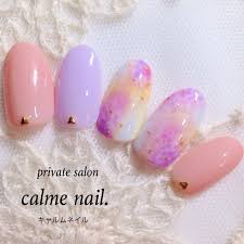 ピンク パープル ネイル カワイイネイル ネイルデザイン