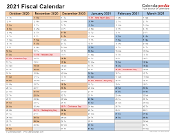 The print budgetary calendar on different paper sizes like a4, letter, and legal. Fiscal Calendars 2021 Free Printable Pdf Templates