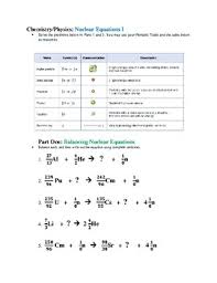 Example answers are provided for students to read and model their answer after. Nuclear Equations Worksheets Teaching Resources Tpt