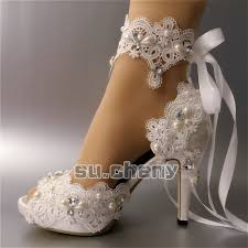 Colors Light Ivory Pearl White Type Rhinestone Heart Shaped Heel I Believe That Any Issue Can B Wedding Shoes Lace Wedding Dress Shoes Wedding Shoes Heels