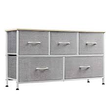 The sterilite 5 drawer wide tower offers a practical and versatile storage solution for any room of the home. Wlive 5 Drawer Dresser For Bedroom Organization And Storage Fabric Drawer Organizer For Clothes And Sweater Storage Kids Small Dresser For Room Organization And Storage Solutions Pricepulse