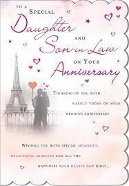  Daughter And Son In Law Anniversary Card First Wedding Anniversary Quotes Happy Anniversary Quotes Happy Anniversary Cards