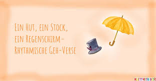 Rhythmische Geh Verse Ein Hut Ein Stock Ein Regenschirm Klett Kita Blog Klett Kita Blog