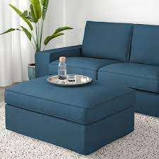 Wide range of footstools available to buy today at dunelm, the uk's largest homewares and soft furnishings store. Kivik Footstool With Storage Hillared Dark Blue Ikea
