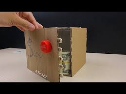 How To Make A Cardboard Safe With Combination Lock 8 How To Make A Safe Locker From Cardboard With 5 Digit Combination Code You Ideen Bastelideen Schnitzeljagd
