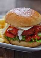 Garlic mushroom & cheese burger. 44 Resep Burger Ayam Sehat Enak Dan Sederhana Ala Rumahan Cookpad