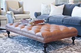 Portfolio Leather Ottoman Coffee Table Ottoman In Living Room Round Ottoman Coffee Table