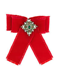 Gucci Crystal Embellished Bow Brooch Modesens Bows Brooch Accessories