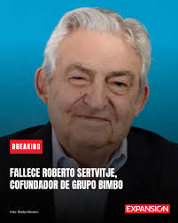 Roberto Servitje, hermano de Lorenzo Servitje y figura clave en la historia  de Grupo Bimbo, falleció a los 97 años. Inició su camino en la empresa a  los 17 años, supervisando ventas