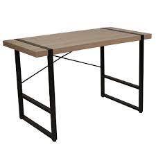 Crafted with wrought metal in a matte black finish and high quality of mdf with wood grain pvc finish ensure years of use. Flash Furniture Hanover Park Rustic Wood Grain Finish Console Table With Black Metal Frame Target
