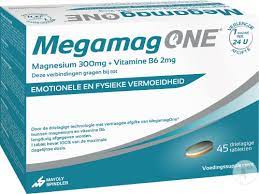 Megamagone Magnesium 300mg Vitamine B6 2mg Drielagige Tabletten 45 Newpharma