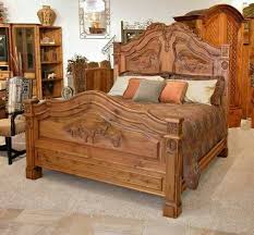 Beautiful Carved Horses In Headboard And Footboard Wood Bed Design Bed Design Carved Beds