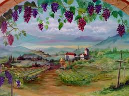 Autumn vineyard i by art fronckowiak. 46 Tuscan Wall Mural Wallpaper On Wallpapersafari