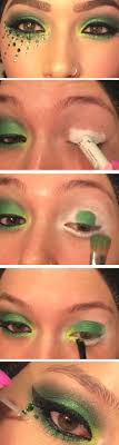 eyes makeup swarovski green smokey eye
