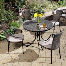 Home Styles Stone Harbor Mosaic Outdoor Dining Set Www Hayneedle Com Patio Furniture Sets Patio Dining Table Outdoor Dining Table