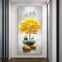 Amazon.com: Pictures Chinese Feng Shui Golden Rich Tree Canvas ...