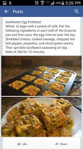 Pampered Chef Brownie Pan Southwest Egg Frittata Pampered Chef Brownie Pan Recipes Pampered Chef Brownie Pan Pampered Chef Recipes