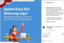 Ia juga mengimbau warganet untuk selalu memantau media sosial prakerja untuk pengumuman lebih lanjut. Dgnmwxmy 4i90m