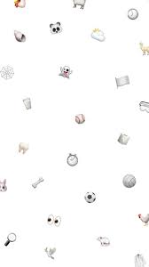 White Wallpaper For Iphone Emoji Poster Bunga Wallpaper Lucu Kertas Dinding