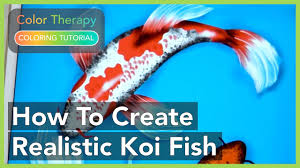 Japanese dragon koi fish tattoo designs, drawings and outlines. Coloring Tutorial How To Color Realistic Koi Fish With Color Therapy App Youtube