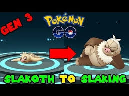 slakoth evolves into a slaking pokemon go 3600 cp youtube