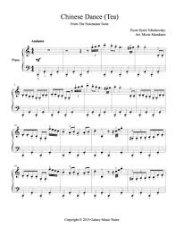 Song From A Secret Garden ноты для фортепиано скачать Chinese Dance From The Nutcracker Level 4 Sheet Music Piano Sheet Music Chinese Dance
