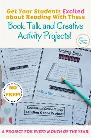 Book Report And Creative Activity Projects Reading Genre Study With Images Reading Genres Genre Study Book Report