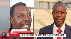 Zen pirèd! Kòdonatè Pati Politik Pitit Desalin nan depatman Nip demisyone  nan pati a paske doktè Moise Jean Charles se yon BLOFÈ dapre sa li di. Li  pa vle moun pwanl pou blofè menmjan ak Doktè Moise. ...