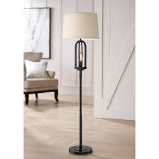 Marcel Black Metal Floor Lamp With Edison Night Light 72x75 Lamps Plus Black Metal Floor Lamp Metal Floor Lamps Floor Lamp