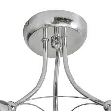 Free shipping on orders over $49! Wilko 3 Arm Chrome Ceiling Light With Glass Shades Wilko