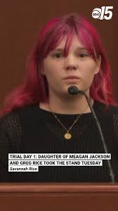 Savannah Rice, the daughter of Meagan Jackson and Greg Rice, took the stand  just before noon. She recounted for the prosecution living with her mother  and siblings and moving to Chris Dontell's
