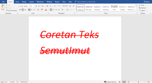 Cara Mencoret Tulisan Di Microsoft Word Menghilangkannya Semutimut Tutorial Hp Dan Komputer Terbaik