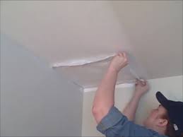 Diy Tissue Paper Ceiling Hides Everything Cheap Ceiling Ideas Popcorn Ceiling Makeover Ceiling Texture