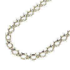 Oval Color Stone Tennis Necklace Swan Mounting Tennis Necklace Necklace Stone Color