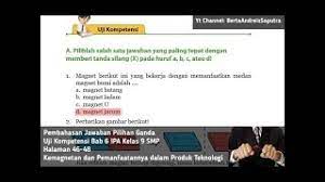 Check spelling or type a new query. Jawaban Pilihan Ganda Uji Kompetensi Bab 6 Ipa Kelas 9 Smp Halaman 46 Youtube