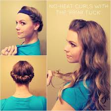 8 easy overnight hairstylessock bun curls!headband curls: Overnight Wavy And Curly Hairstyles Women Hairstyles
