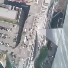 The belief is that glass box skyscrapers are bad for city life; Glass Bottomed Sky Pool Lets Swimmers Walk Over Edge Of Texas Skyscraper Travel News Travel Express Co Uk
