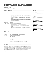 Waiter Resume Sample Philippines Gfyork Com - soaringeaglecasino.us