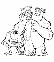 Monsters Inc Coloring Pages Monster Coloring Pages Animal Coloring Pages Cartoon Coloring Pages