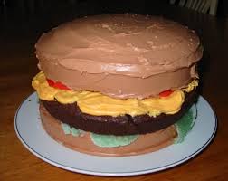 April Fools Day Cheeseburger Cake Cheeseburger Cake Cake Recipes Snack Cake