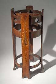 Arts And Crafts Plant Stand With Inlaid Decoration Arts And Crafts Furniture Craftsman Style Furniture Craftsman Furniture