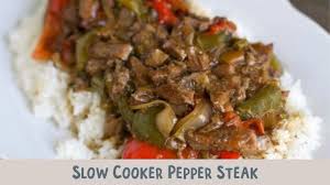 Slow cooker w/ buttered mushrooms: Slow Cooker Pepper Steak The Magical Slow Cooker