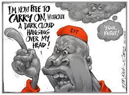 They are worse than afrikaners were. Cartoon Malema Under A Cloud