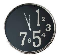 X Clock With Large Black Face Clock Black Clocks Clock Design