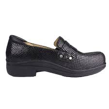 Alegria Shoes Taylor Pro Black Glossy Snake