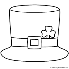 In addition, he is usually depicted as little bearded men who wears a coat and hat and who partake in mischief. Leprechaun Hat Coloring Page St Patrick S Day