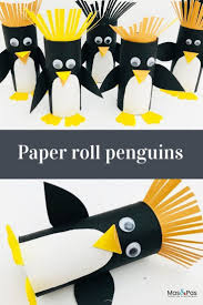 How Adorable Are These Paper Roll Penguins Don T Throw Away Those Toilet Rolls In A Few Minutes You In 2020 Penguin Craft Winter Crafts For Kids Animal Crafts For Kids