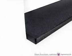 Weiß/marmor fensterbank innenfensterbank fensterbrett kunststoff pvc endkappe marmor 350 mm 2200 gesponsert. Fensterbank Nero Assoluto Nach Mass Mymarmor De