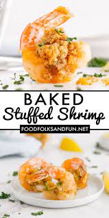 Easy Baked Stuffed Shrimp Recipe Appetizer Recipes Baked Stuffed Shrimp Delicious Seafood Recipes
