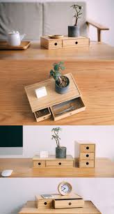 5% coupon applied at checkout. Bamboo Desk Desktop Single Drawer Office Desk Organizer 3 Tier Mini Desk Makeup Organizer With Drawers Wood Mu Wood Organizer Wood Desk Organizer Bamboo Desk